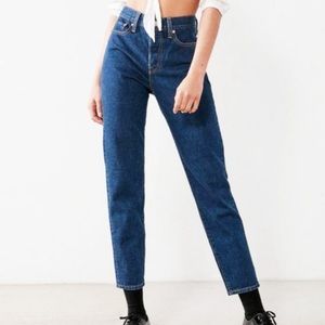 NEW levis dark wash wedgie straight jean denim size 26 button fly